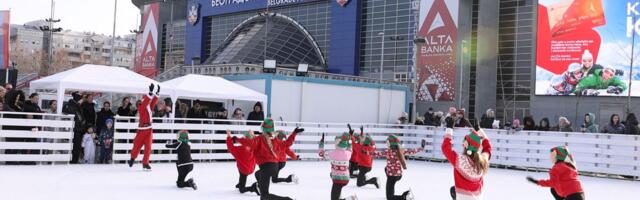 Čarobna zima ispred Beogradske arene