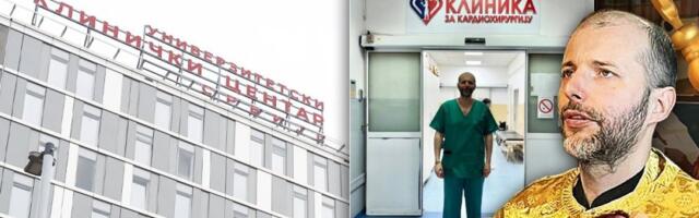 Leči i telo i dušu: Sveštenik Jovanović u KCS krstio najteže pacijente, a lekarima pružao...