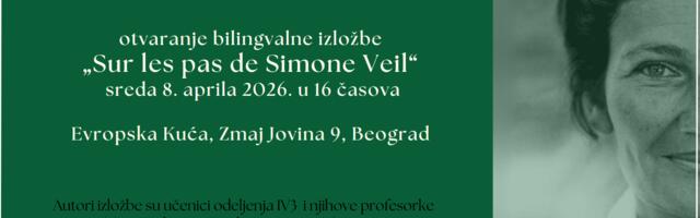 Đaci Četrnaeste gimnazije u Evropskoj kući organizuju izložbu posvećenu Simon Vejl
