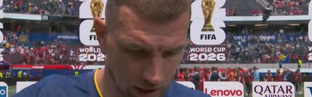 Edin Džeko posle haosa na Svetskom prvenstvu otišao na tribine: Skinuo dres i lično ga stavio na posebnu osobu