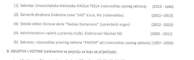 Bivši direktor Vodovoda i sekretarka biblioteke vodiće TON i Centar za stručno usavršavanje u Nišu