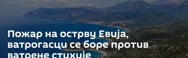 Пожар на острву Евија, ватрогасци се боре против ватрене стихије