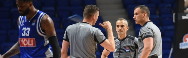 „Pala“ dvojica sudija s četvrtog meča Budućnost - Crvena zvezda