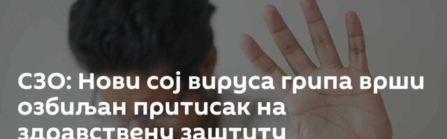 СЗО: Нови сој вируса грипа врши озбиљан притисак на здравствену заштиту