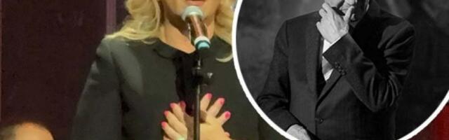 GORDANA ŠAULIĆ GRCA U SUZAMA ZBOG ŠABANA! Supruga se bori za dah dok se obraća publici! MUK U SALI! (VIDEO)