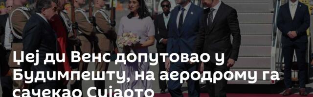 Џеј ди Венс допутовао у Будимпешту, на аеродрому га сачекао Сијарто