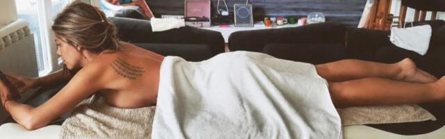 Kija se opustila na masaži! Peškirić prekrio intimne delove, ali tetovaža ukrala svu pažnju - mreže gore