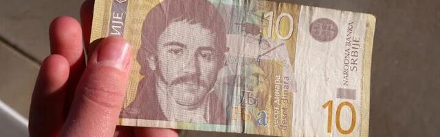 Novčanica od 10 dinara, a vredi 8.000 evra