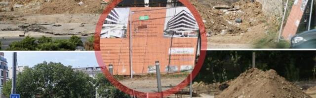 BAHATI INVESTITOR BLOKIRA ULICU NA VOŽDOVCU! Negast zida bez odgovora i dozvola? (FOTO)