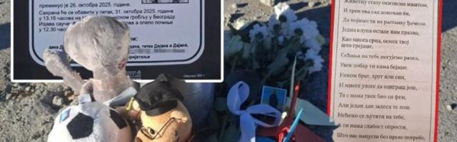 JEDNA KLUPA OSTADE NAM PRAZNA! Drugari iz odeljenja se oprostili od dečaka koji je poginuo sa roditeljima: Zauvek tvoje III-2