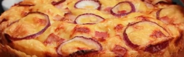 Slana torta sa slaninom i kačkavaljem