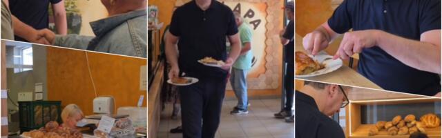 "POSLE KINE, KRENUO 'U NAROD'" Vučić na putu do Orlovata svratio u pekaru: "Burek je bio super" (VIDEO)