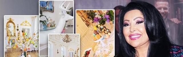 Zavirite u unutrašnjost dvorca Dragane Mirković! Pevačica nije štedela na vaskršnjoj dekoraciji