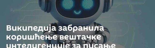 Википедија забранила коришћење вештачке интелигенције за писање чланака