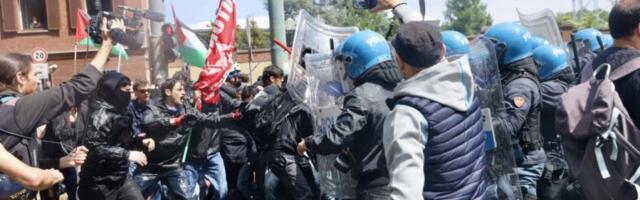 PRVOMAJSKA TUČA U CENTRU GRADA! Demonstranti skrenuli s najavljene putanje, policija upotrebila vodene topove i suzavce (VIDEO)