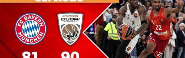 Evroliga kolo 32. | Dubai pregazio Pešićev Bajern!