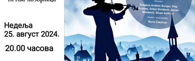 Mjuzikl Violinista na krovu večeras u Tripkovi