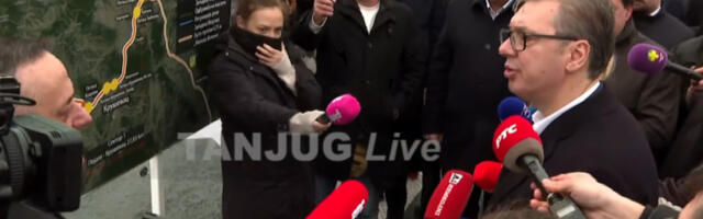 Vučić se obraća na otvaranju deonice Moravskog koridora: “Neverovatno kako to izgleda, čudesno izgleda”