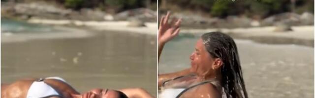 SANJA JE SNIMALA ZAVODLJIV VIDEO, A SLEDEĆEG TRENUTKA SE "BORILA ZA ŽIVOT"! Prva dama srpskog fudbala se skinula, pa doživela peh (VIDEO)