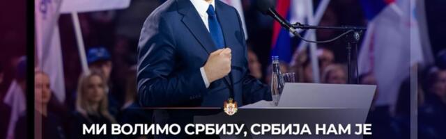 VUČIĆ SE OGLASIO JAKOM PORUKOM: Mi volimo Srbiju, Srbija nam je iznad svega!