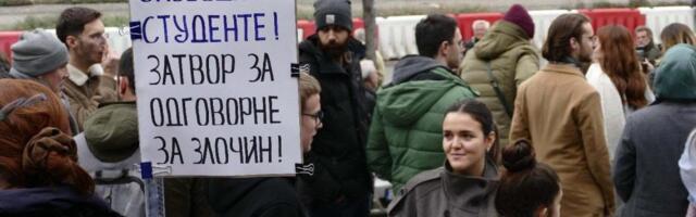 Suđenje studentima: Skup podrške ispred Palate pravde
