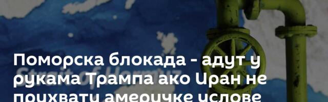 Поморска блокада - адут у рукама Трампа ако Иран не прихвати америчке услове