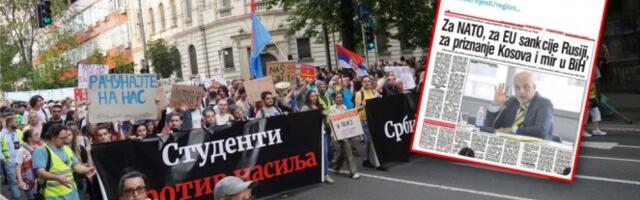 PROMOTERI PROTESTA U SRBIJI KRENULI U REGIONALNU KAMPANJU! "Za NATO, EU sankcije Rusiji, PRIZNANJE KOSOVA I MIR U BiH!"
