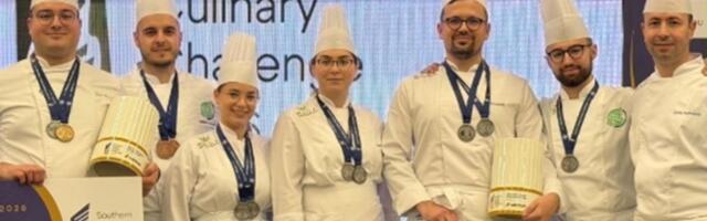 Brdo medalja i pehara za studente gastronomije iz Novog Sada