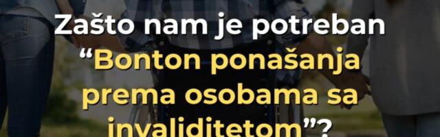 Bonton ponašanja prema osobama sa invaliditetom: Poštovanje počinje razumevanjem a razumevanje slušanjem