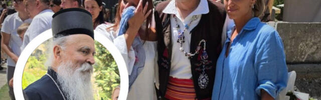GLUMAC MILAN VASIĆ ZAPEVAO PRED VERNICIMA KOD PRIZRENA: Emotivni trenuci nakon liturgije u drevnoj svetinji (FOTO)