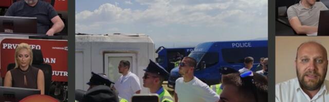 Šokantno svedočenje sa Gazimestana! Otac odveden pred očima ćerke, devojčica plakala dok su ga privodili (FOTO/VIDEO)