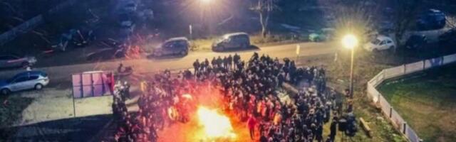 U Bogojevcu kod Leskovca paljen badnjak na mestu gde će meštani graditi crkvu