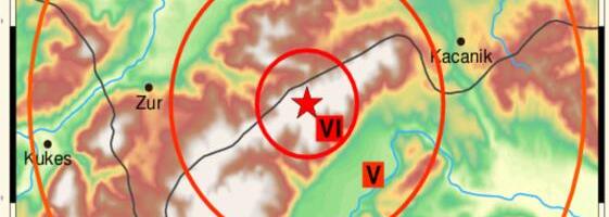 EPICENTAR SNAŽNOG ZEMLJOTRESA KOD PRIZRENA! Treslo se u Crnoj Gori, Severnoj Makedoniji i Albaniji, građani opisali scene: "Osetio se čak do Beograda!" (FOTO)
