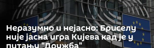 Неразумно и нејасно: Бриселу није јасна игра Кијева кад је у питању "Дружба"