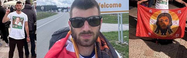 Posle 22 dana pešačenja, Nemanja Sirar stigao do Ostroga: Plemenita misija puna izazova