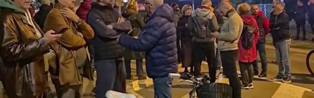 Blokada magistrale u Beljini, pre toga održan protest u centru Čačka