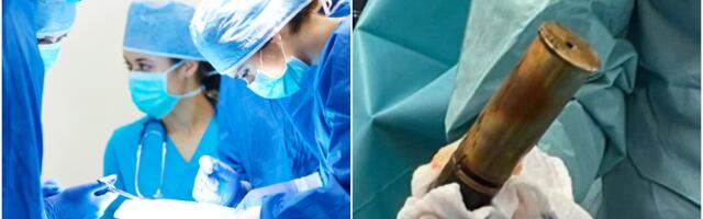 Stariji gospodin primljen u bolnicu sa artiljerijskom granatom u zadnjici