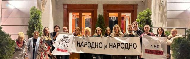 I leskovački glumci podržali kolege iz Beograda i Šapca
