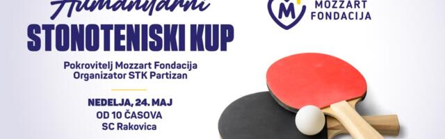 HUMANITARNI STONOTENISKI KUP: Fondacija Mozzart i STK Partizan u znaku sporta i solidarnosti
