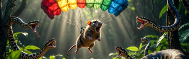 Pacovi puni otrova padobranima sleću među zmije: Počela specijalna operacija