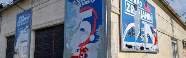 Zrenjanin protiv nasilja: Uništavanje naših bilborda nas neće uplašiti – pobedićemo!
