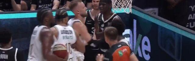 Umalo tuča u finalu: Kalates hteo loptu od Rajta - Anderson ga gurnuo, pa se umešali ostali