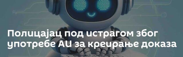 Полицајац под истрагом због употребе АИ за креирање доказа