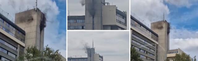 Požar u zgradi EPS-a u Novom Sadu (FOTO, VIDEO)