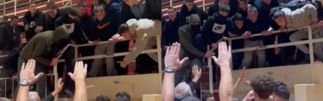 (VIDEO) Bruka i sramota, nedopustivo: Navijači pljuvali i vređali decu s tribina, policija morala da reaguje