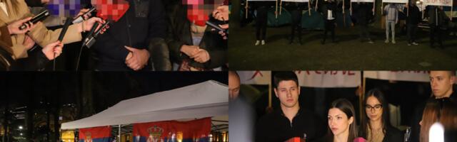 NISMO ČLANOVI NIJEDNE PARTIJE, MI SMO STRANKA "HOĆEMO DA UČIMO": Studenti ispred Predsedništva obrazložili zahteve