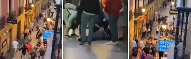 Žestoka tuča Engleza pre finala Lige Evrope (VIDEO)