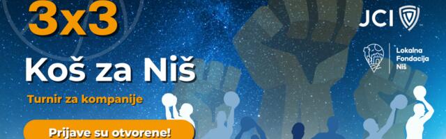 Otvorene prijave za basket turnir 3×3 Koš za Niš 2026