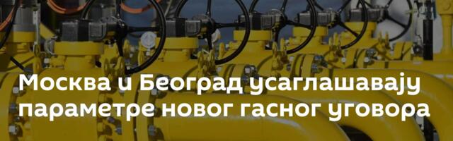 Москва и Београд усаглашавају параметре новог гасног уговора