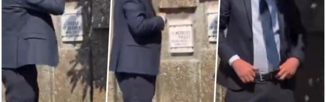 EVO KRSTIMO SE I GLEDAMO SNIMAK REKTORA ĐOKIĆA KOJI - NE UME DA SE PREKRSTI! Namešta pantalone, ne zna gde je levo (VIDEO)